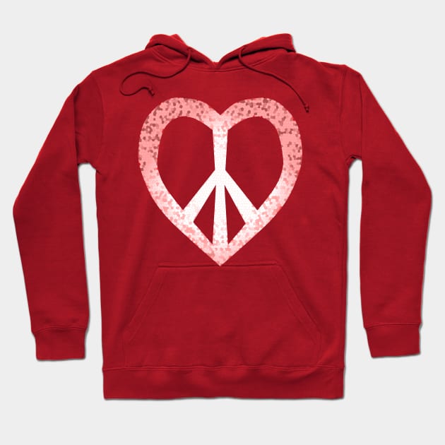 peace in love Hoodie by bobgoodallart